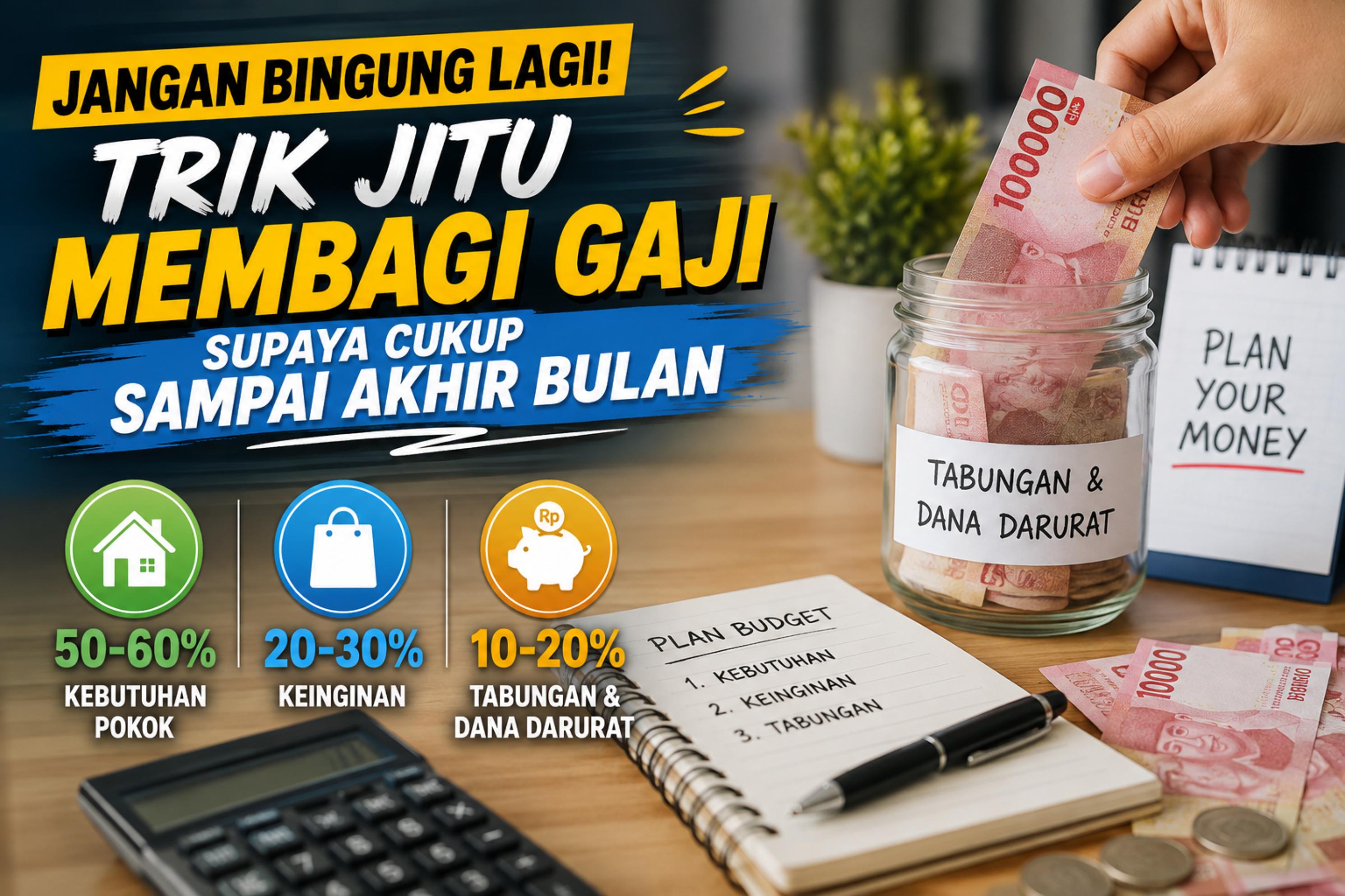 Jangan Bingung Lagi! Trik Jitu Membagi Gaji Supaya Cukup Sampai Akhir Bulan